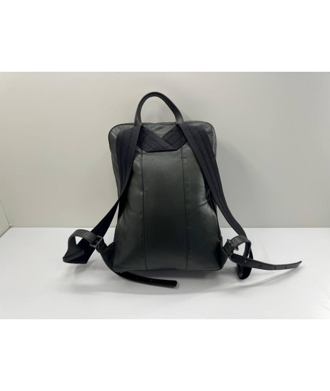 BOTTEGA VENETA Зеленый кожаный рюкзак, фото 6