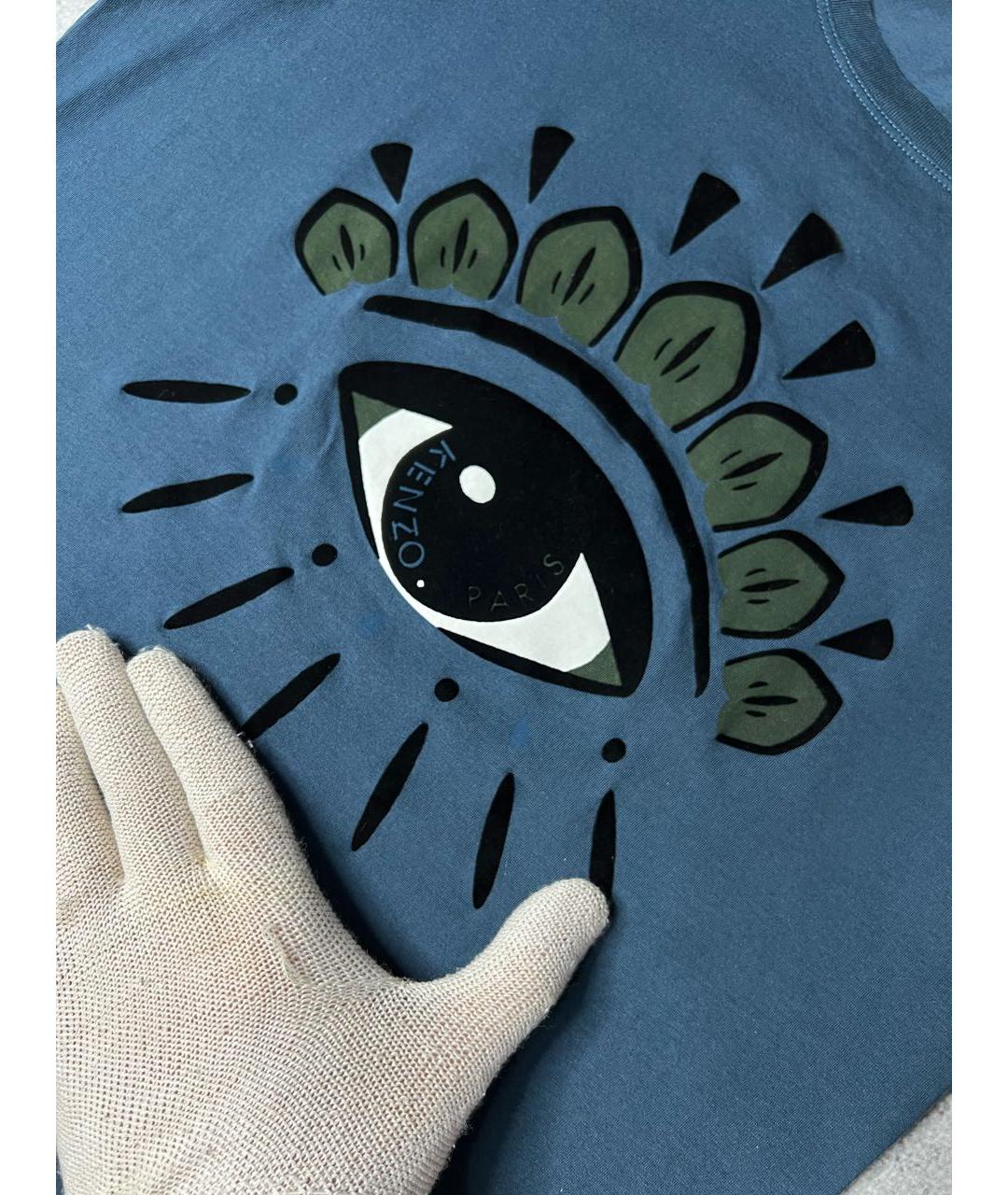 KENZO Зеленая хлопковая футболка, фото 4