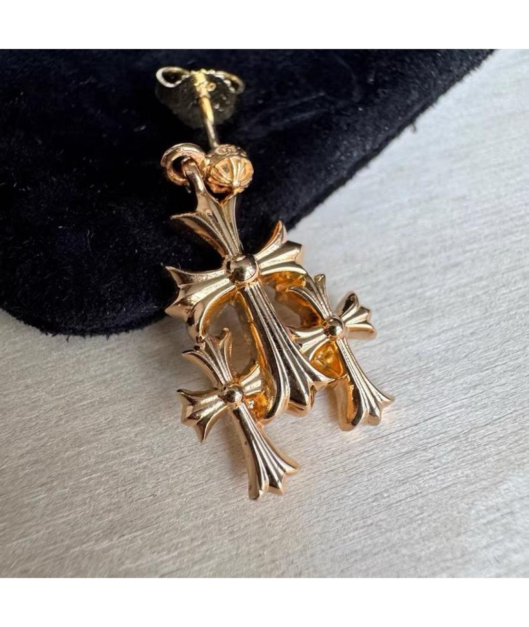 CHROME HEARTS Серьги из желтого золота, фото 7