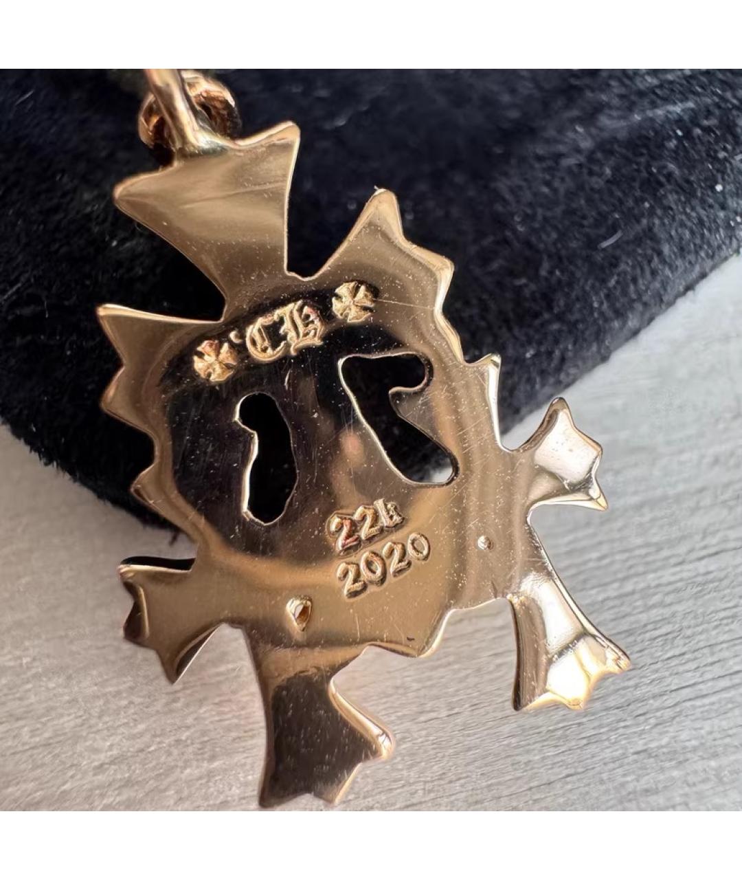 CHROME HEARTS Серьги из желтого золота, фото 6