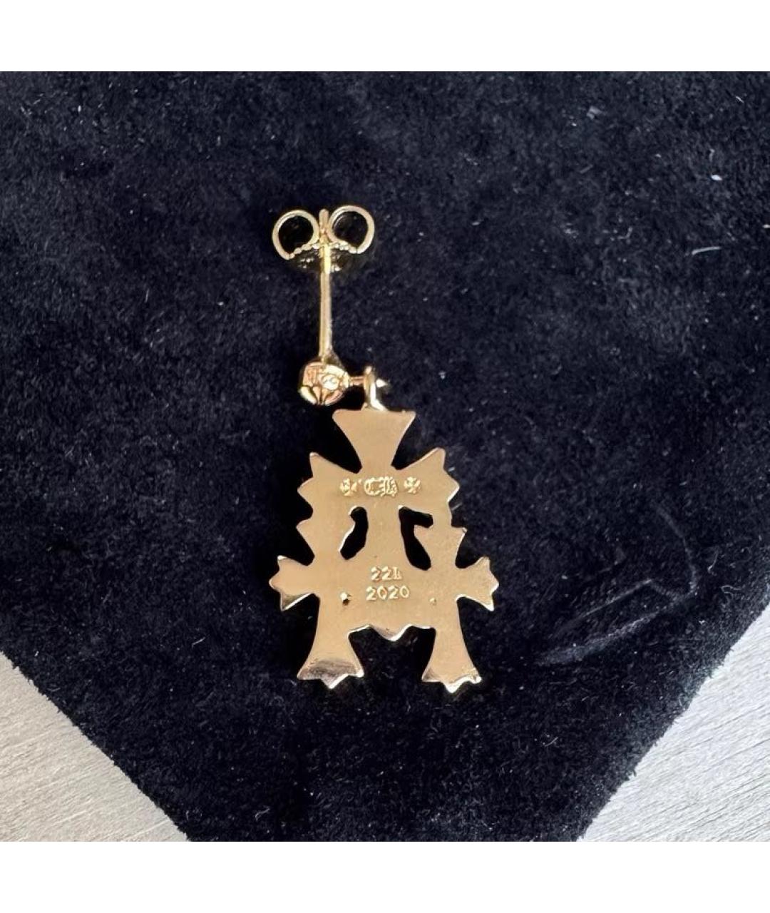 CHROME HEARTS Серьги из желтого золота, фото 2