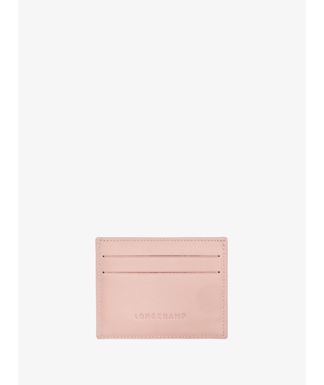 LONGCHAMP Розовый кожаный кошелек, фото 2