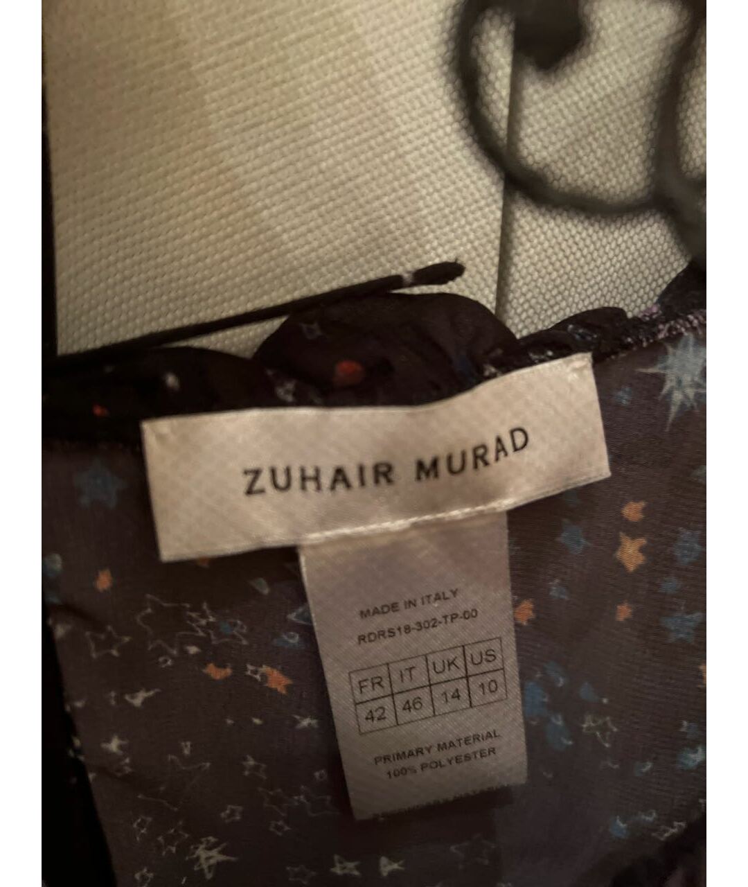 ZUHAIR MURAD Черная шелковая рубашка, фото 3