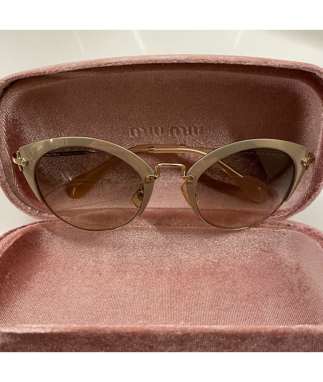 MIU MIU Мульти металлические солнцезащитные очки, фото 4