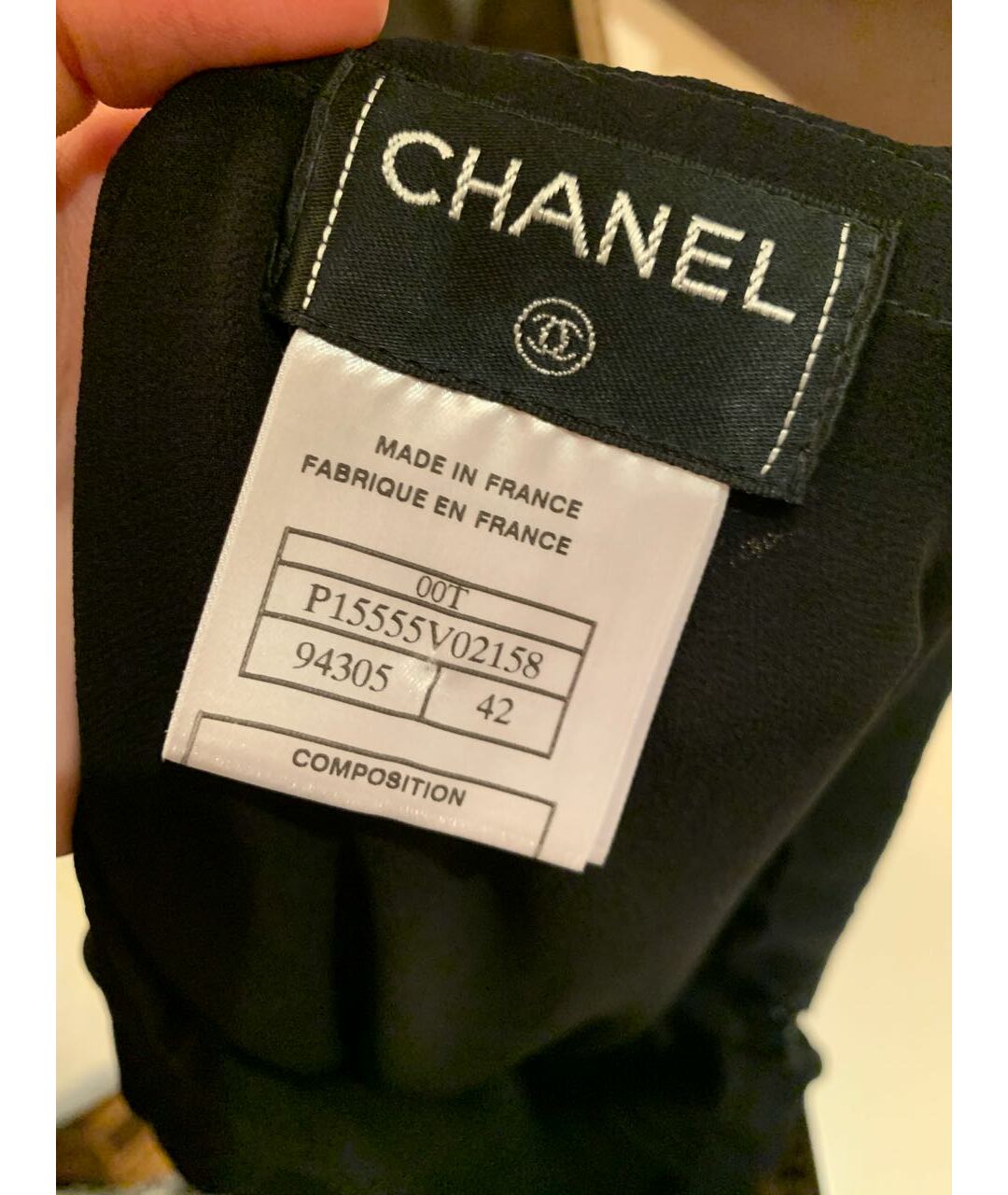 CHANEL Черная шелковая юбка миди, фото 7