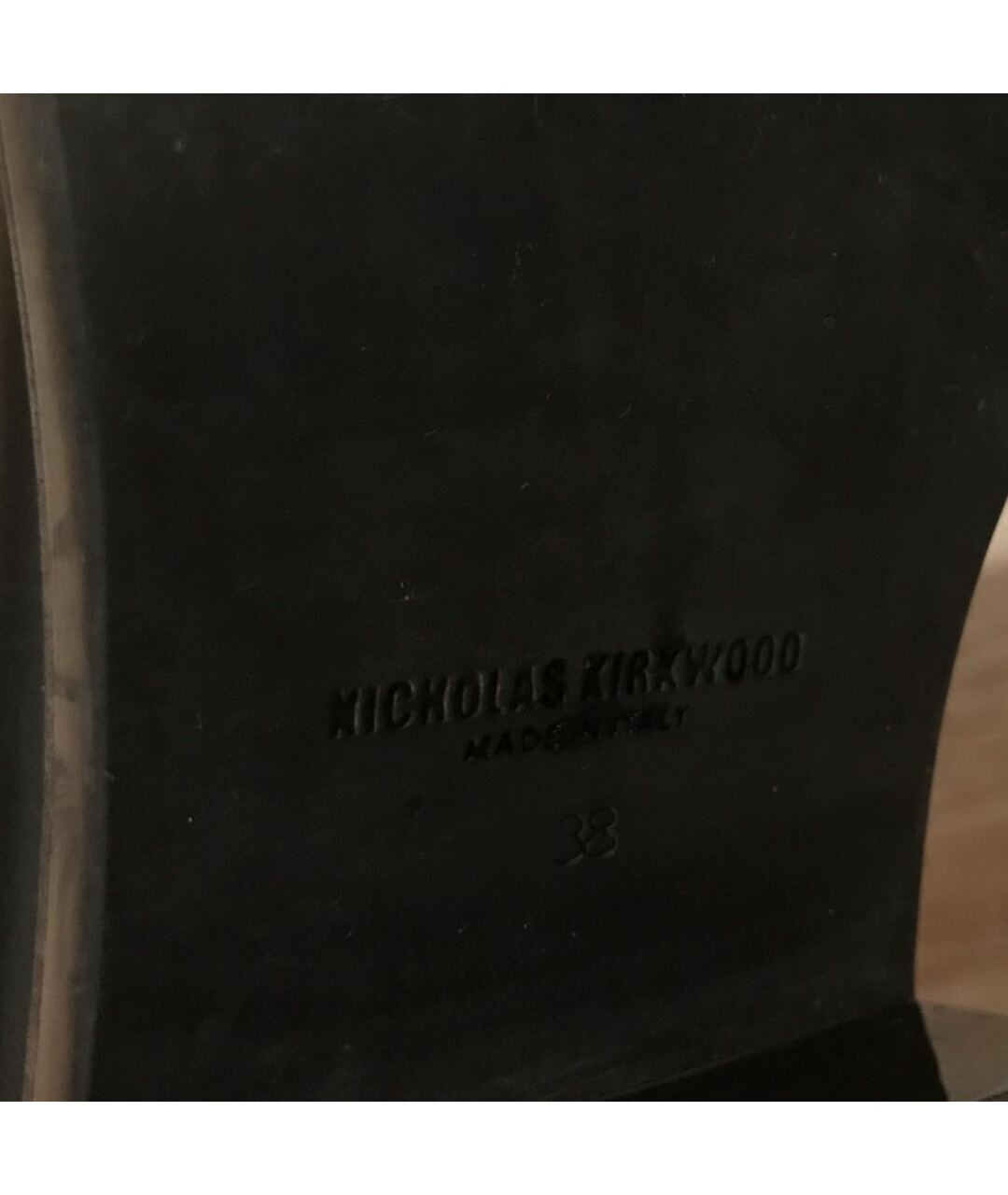 NICHOLAS KIRKWOOD Антрацитовые кожаные ботинки, фото 7