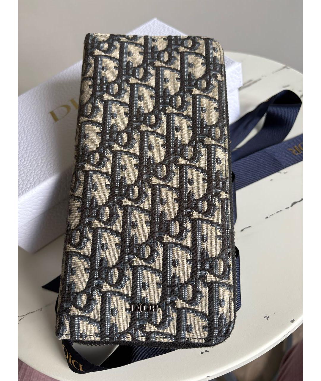 CHRISTIAN DIOR Темно-синий кошелек, фото 2