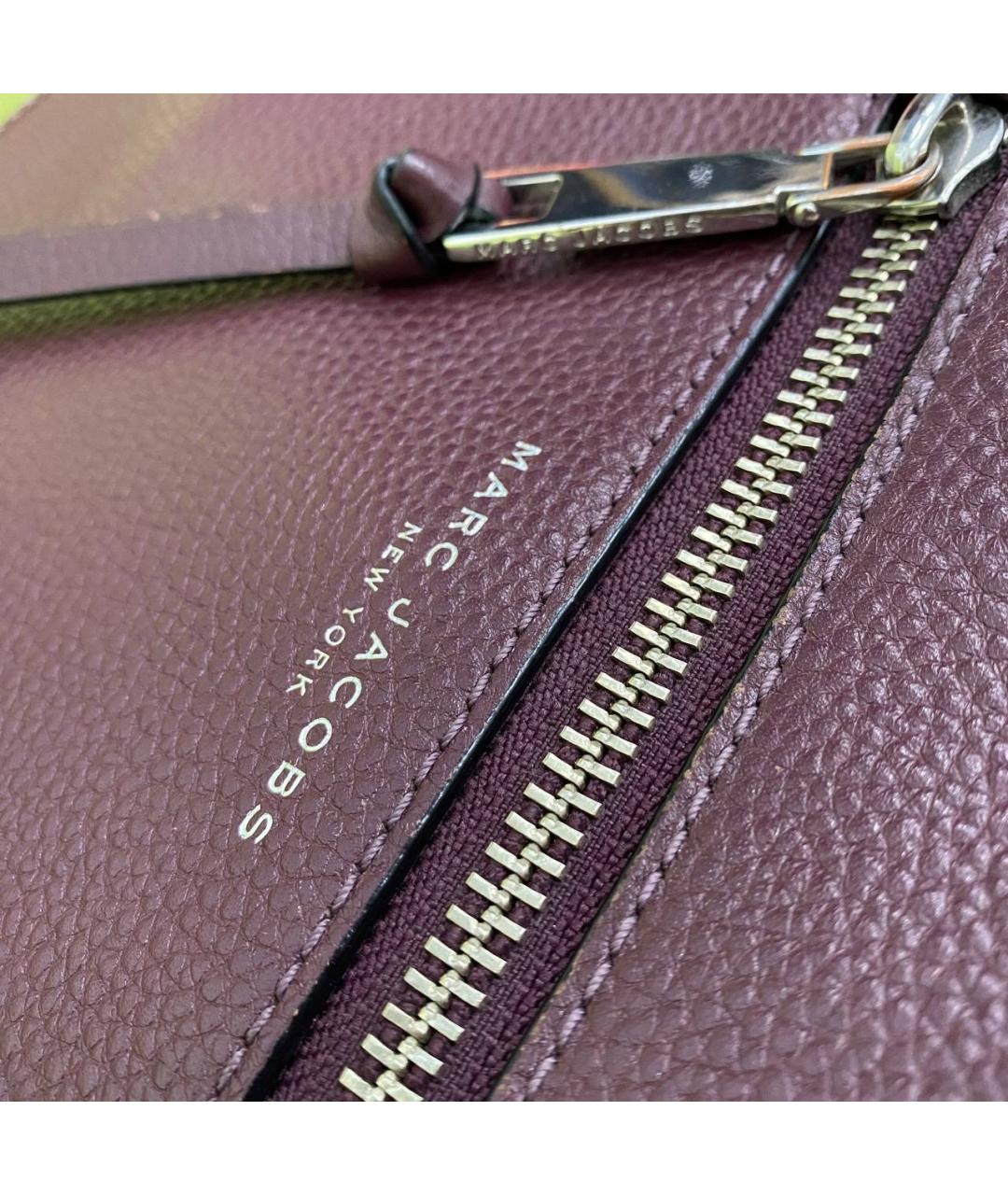 MARC JACOBS Бордовая кожаная сумка через плечо, фото 2