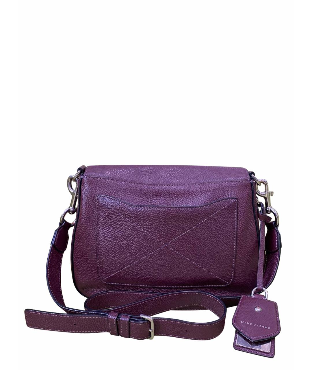 MARC JACOBS Бордовая кожаная сумка через плечо, фото 1