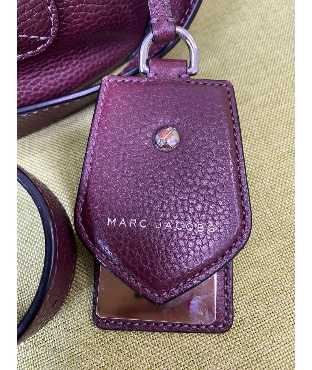 MARC JACOBS Бордовая кожаная сумка через плечо, фото 5
