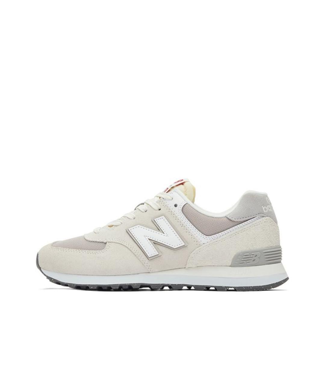 NEW BALANCE Бежевые замшевые кроссовки, фото 2