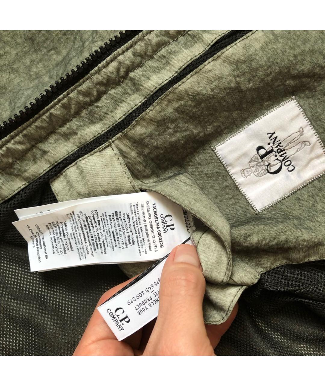 CP COMPANY Хаки полиамидовая куртка, фото 7