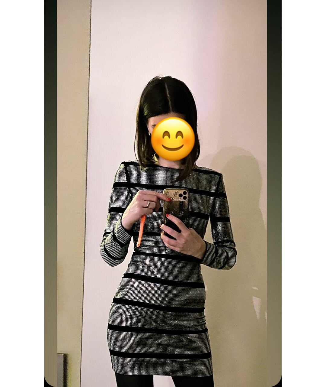 BALMAIN Серебряное бархатное повседневное платье, фото 6