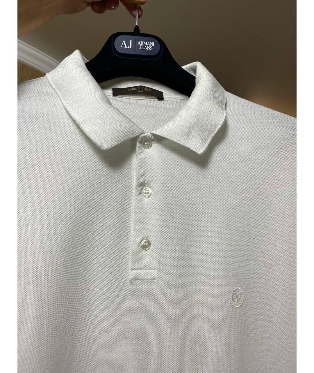 LOUIS VUITTON PRE-OWNED Белая хлопковая футболка, фото 3