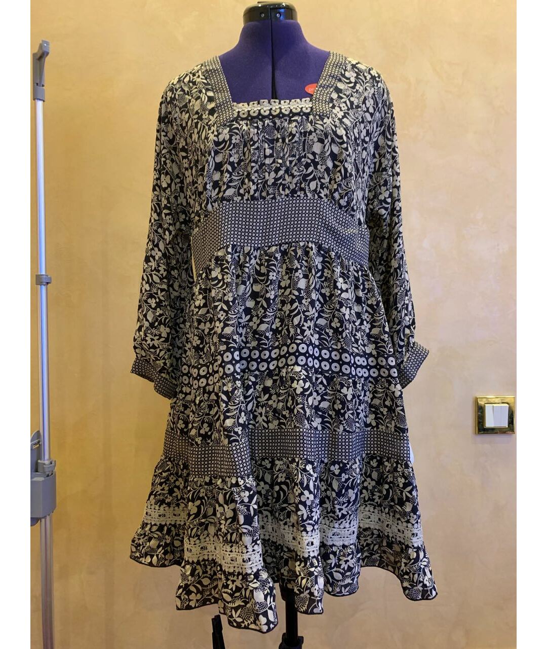ANNA SUI Мульти шелковое платье, фото 9