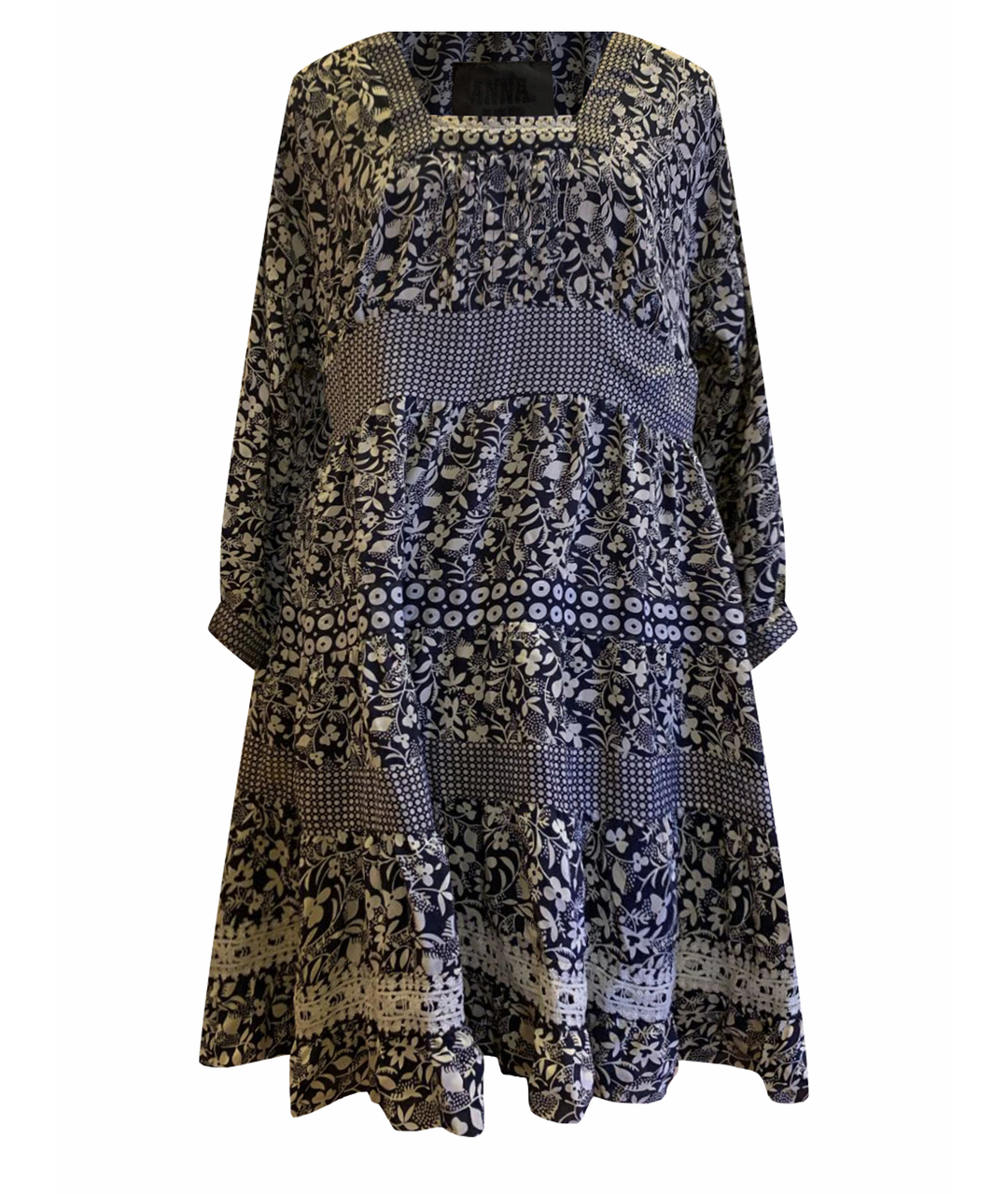 ANNA SUI Мульти шелковое платье, фото 1