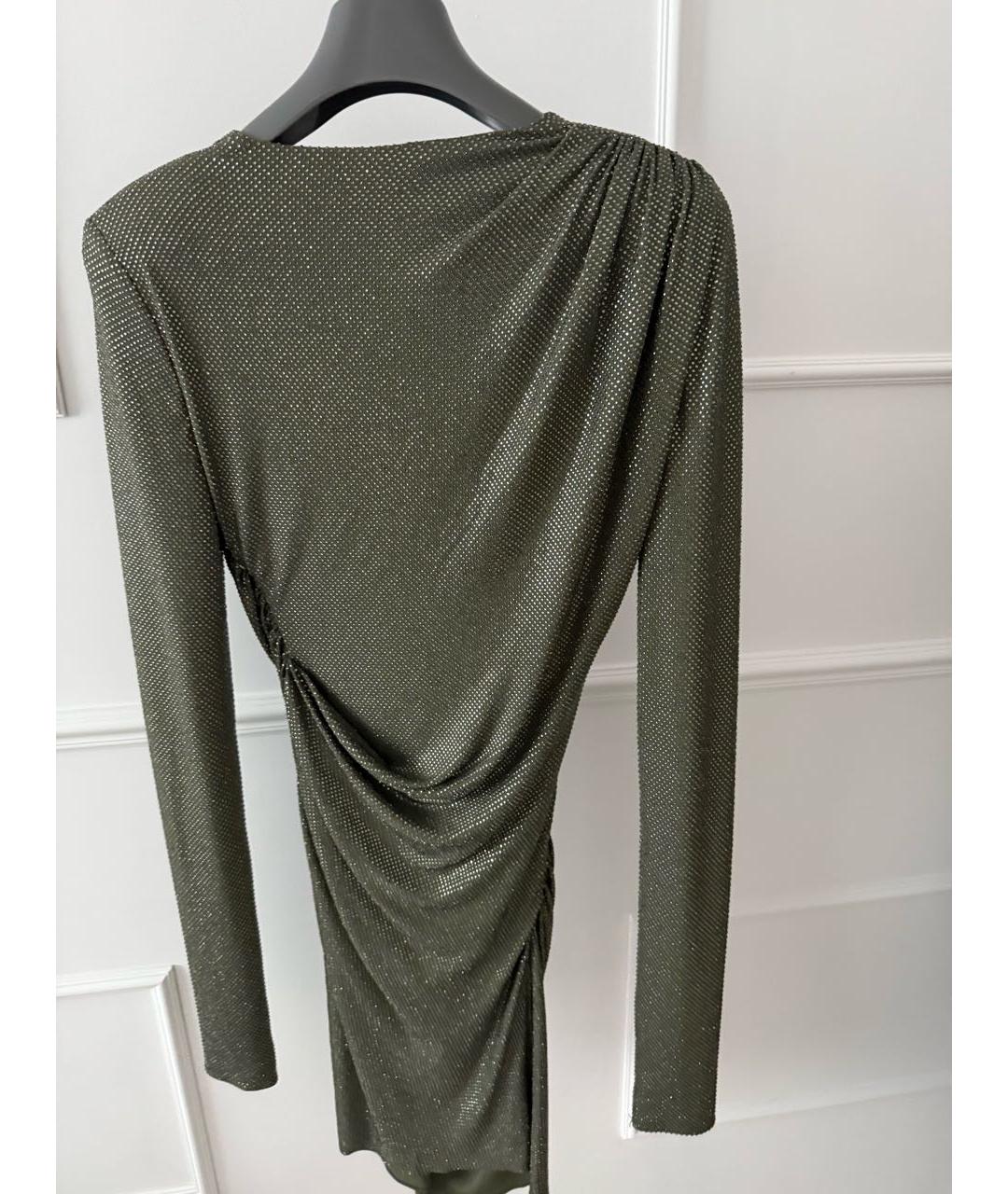 ALEXANDRE VAUTHIER Зеленые вискозное вечернее платье, фото 3