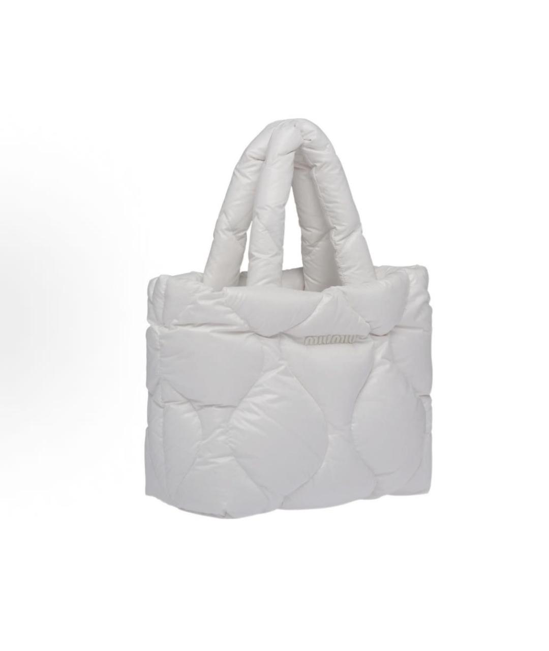 MIU MIU Белая дорожная/спортивная сумка, фото 2