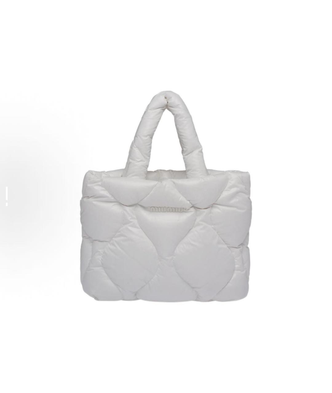 MIU MIU Белая дорожная/спортивная сумка, фото 5