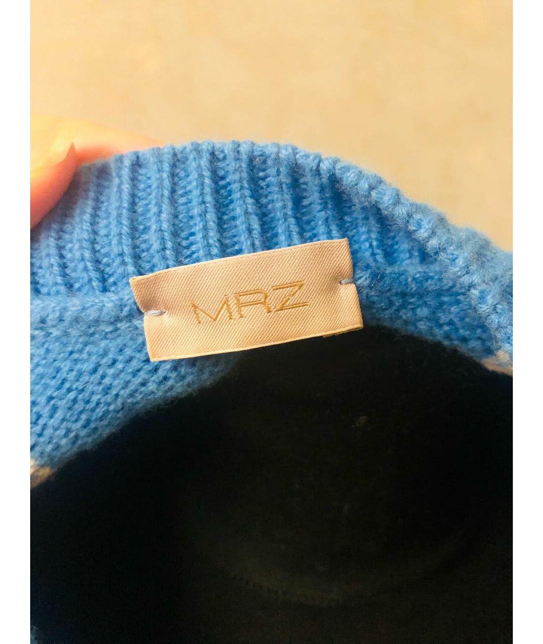 MRZ Голубой шерстяной джемпер / свитер, фото 4