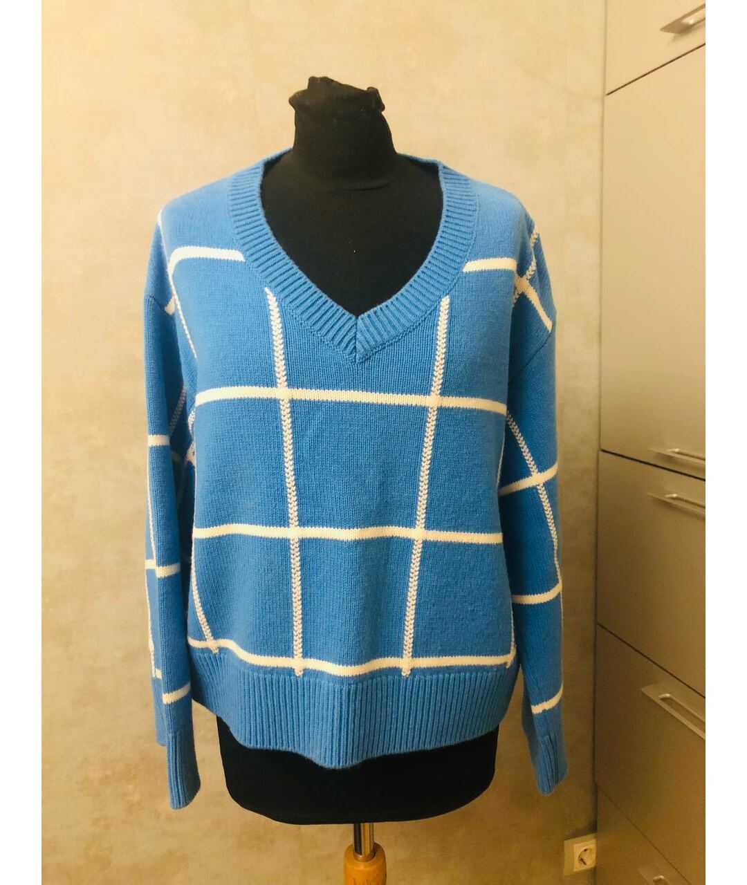 MRZ Голубой шерстяной джемпер / свитер, фото 3