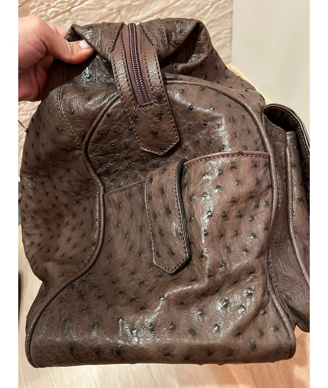 ZILLI Коричневая дорожная/спортивная сумка из экзотической кожи, фото 2
