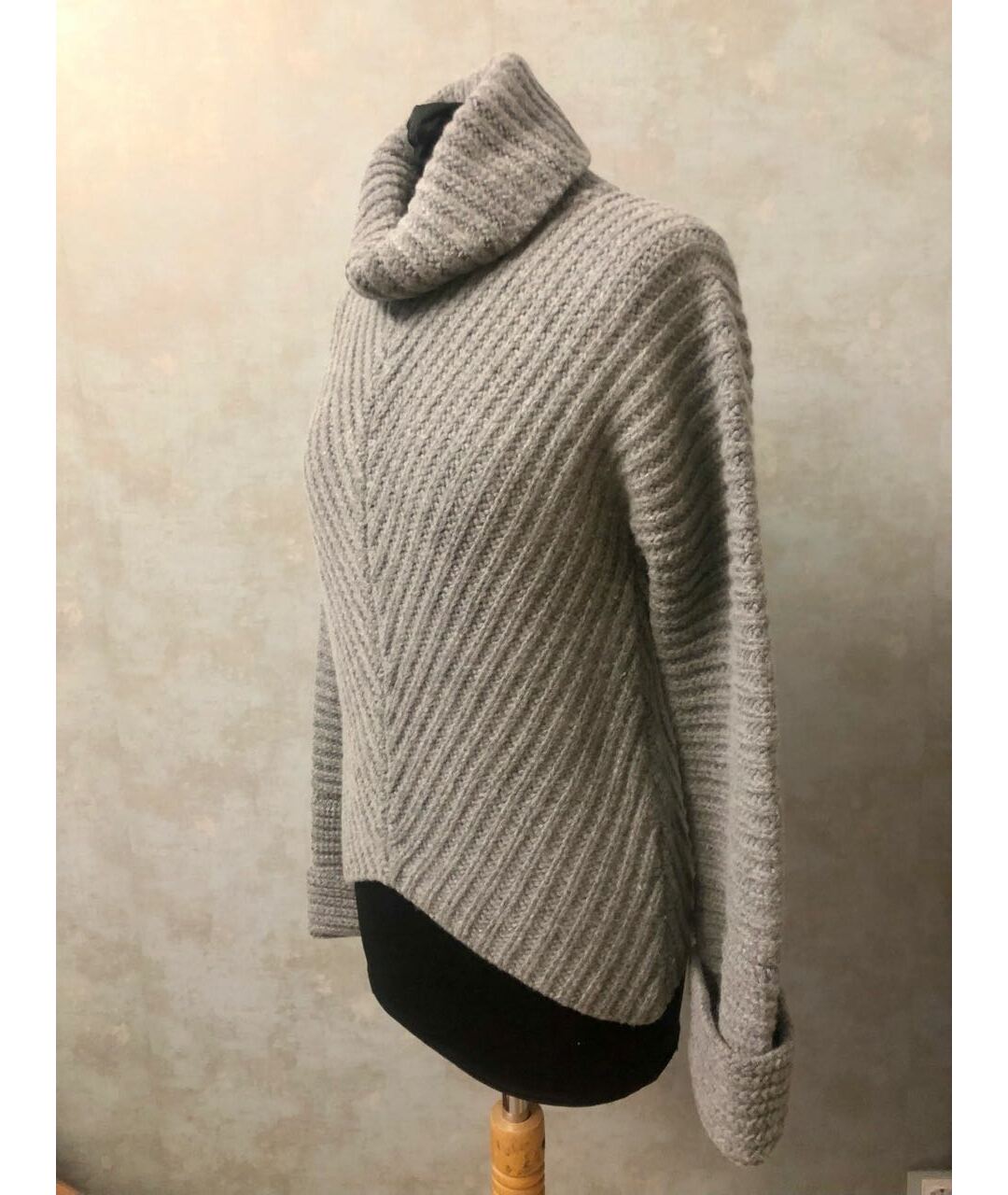 ADAM LIPPES Серый шерстяной джемпер / свитер, фото 3