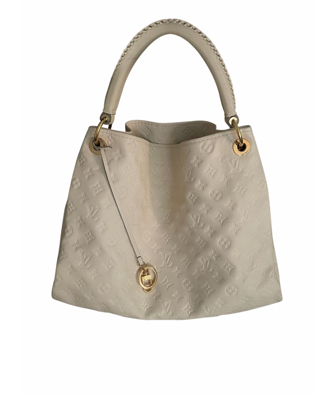LOUIS VUITTON Бежевая кожаная сумка тоут, фото 1