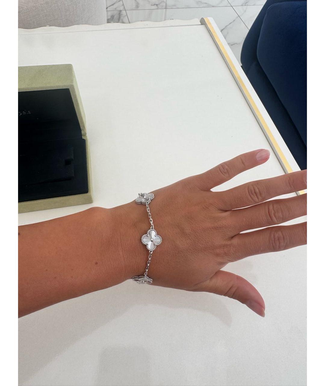VAN CLEEF & ARPELS Серебрянный браслет из белого золота, фото 8