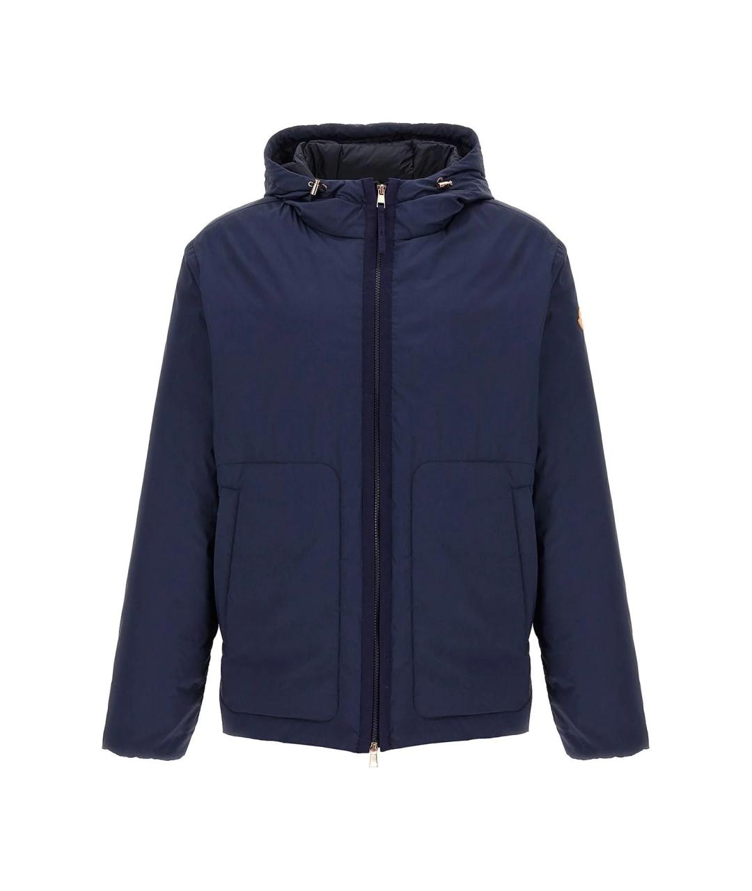 MONCLER Синяя полиамидовая куртка, фото 1