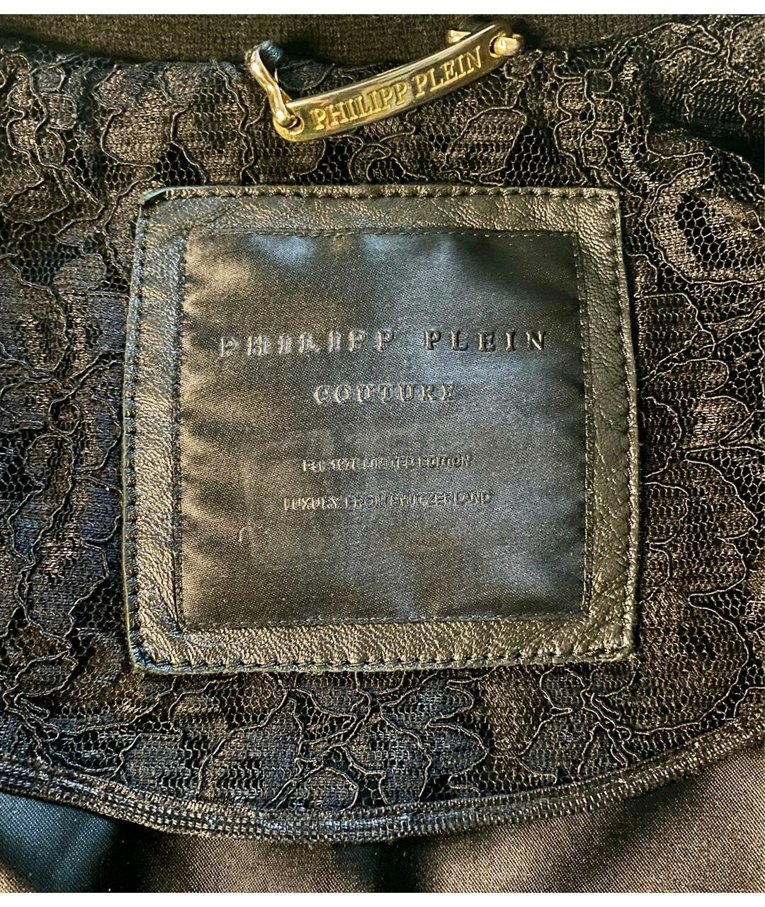 PHILIPP PLEIN Черная кожаная куртка, фото 3