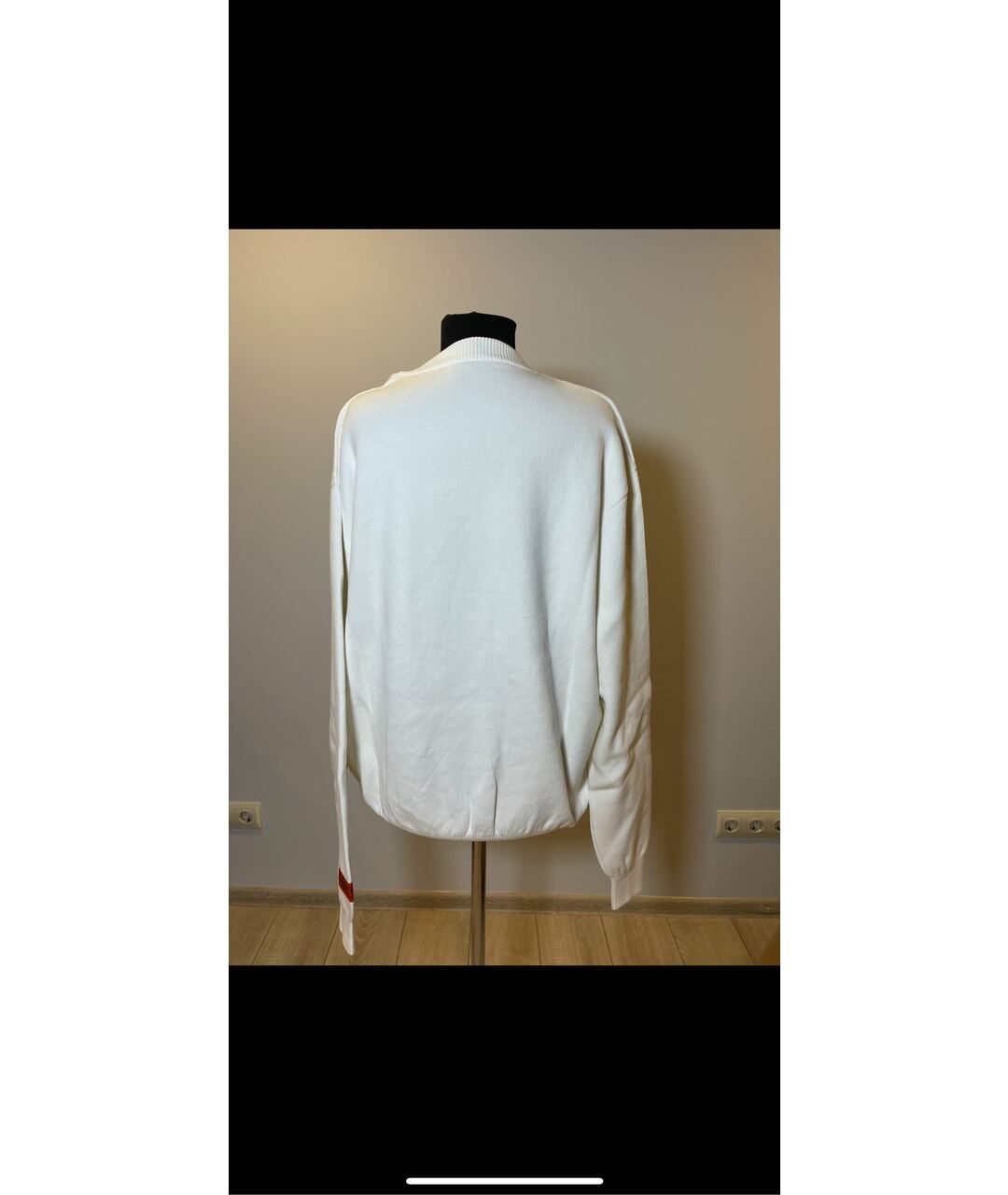 HERON PRESTON Белый хлопковый джемпер / свитер, фото 2