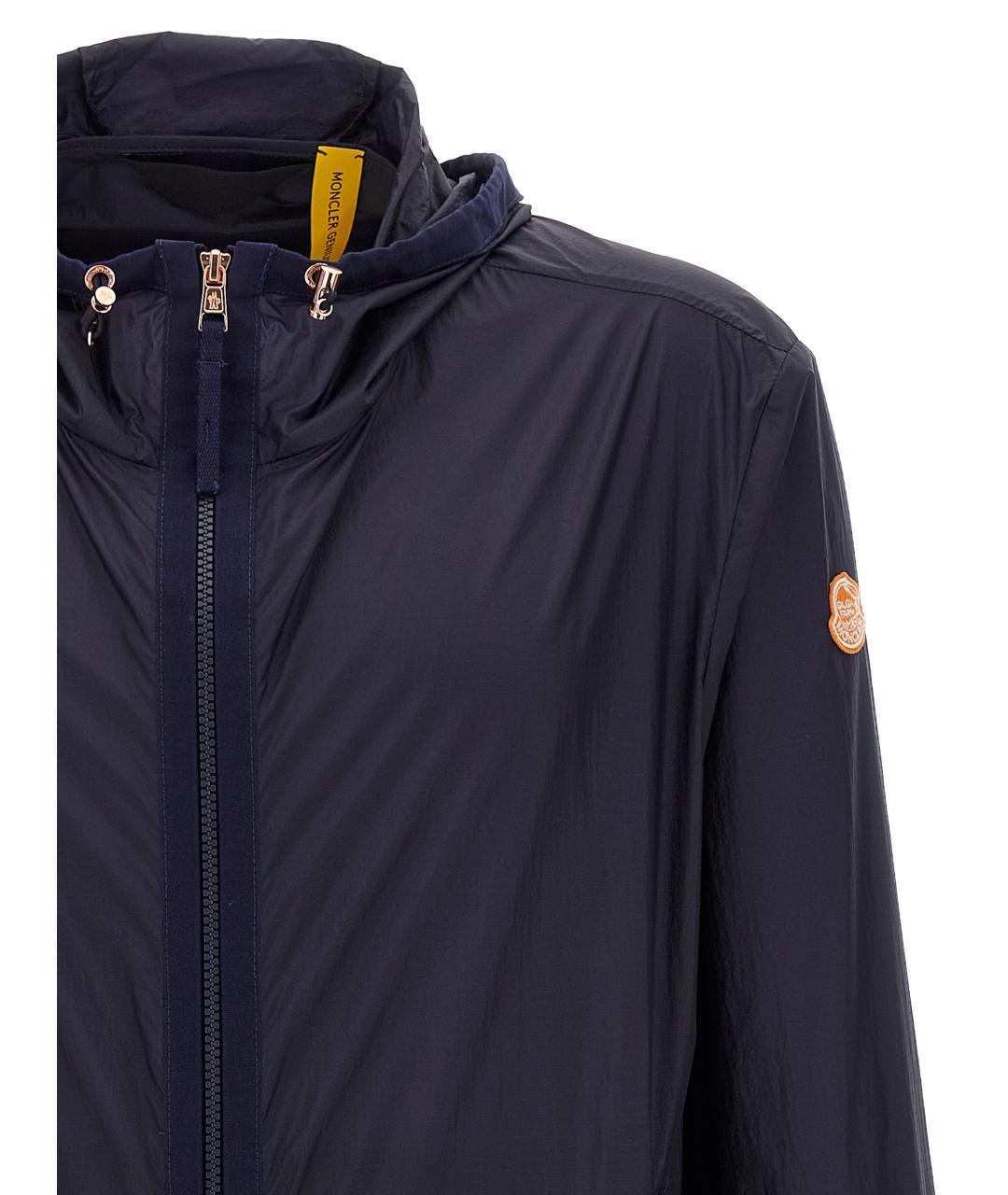 MONCLER Синяя полиамидовая куртка, фото 3