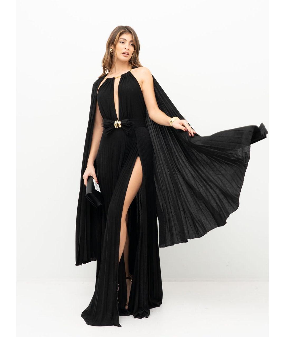 ELISABETTA FRANCHI Черное вечернее платье, фото 3