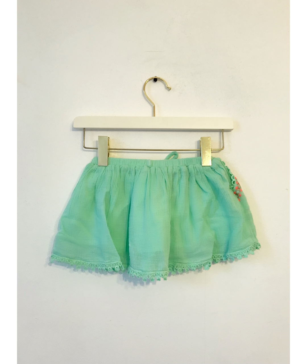 LOUISE MISHA Зеленая хлопковая юбка, фото 2