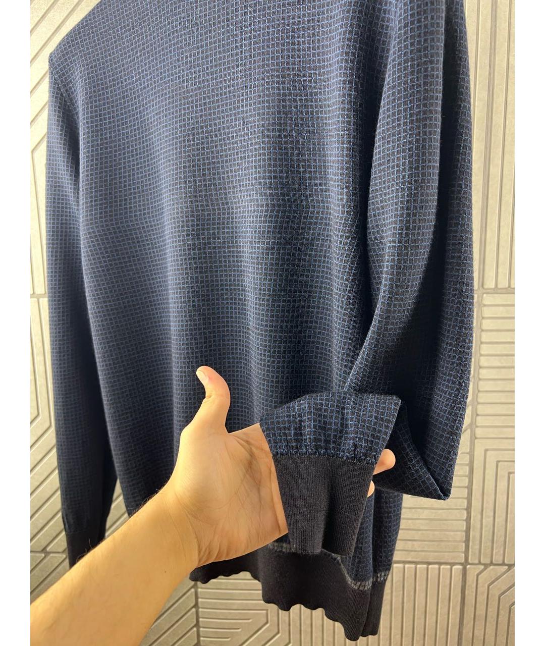 BRIONI Темно-синяя кашемировая водолазка, фото 4