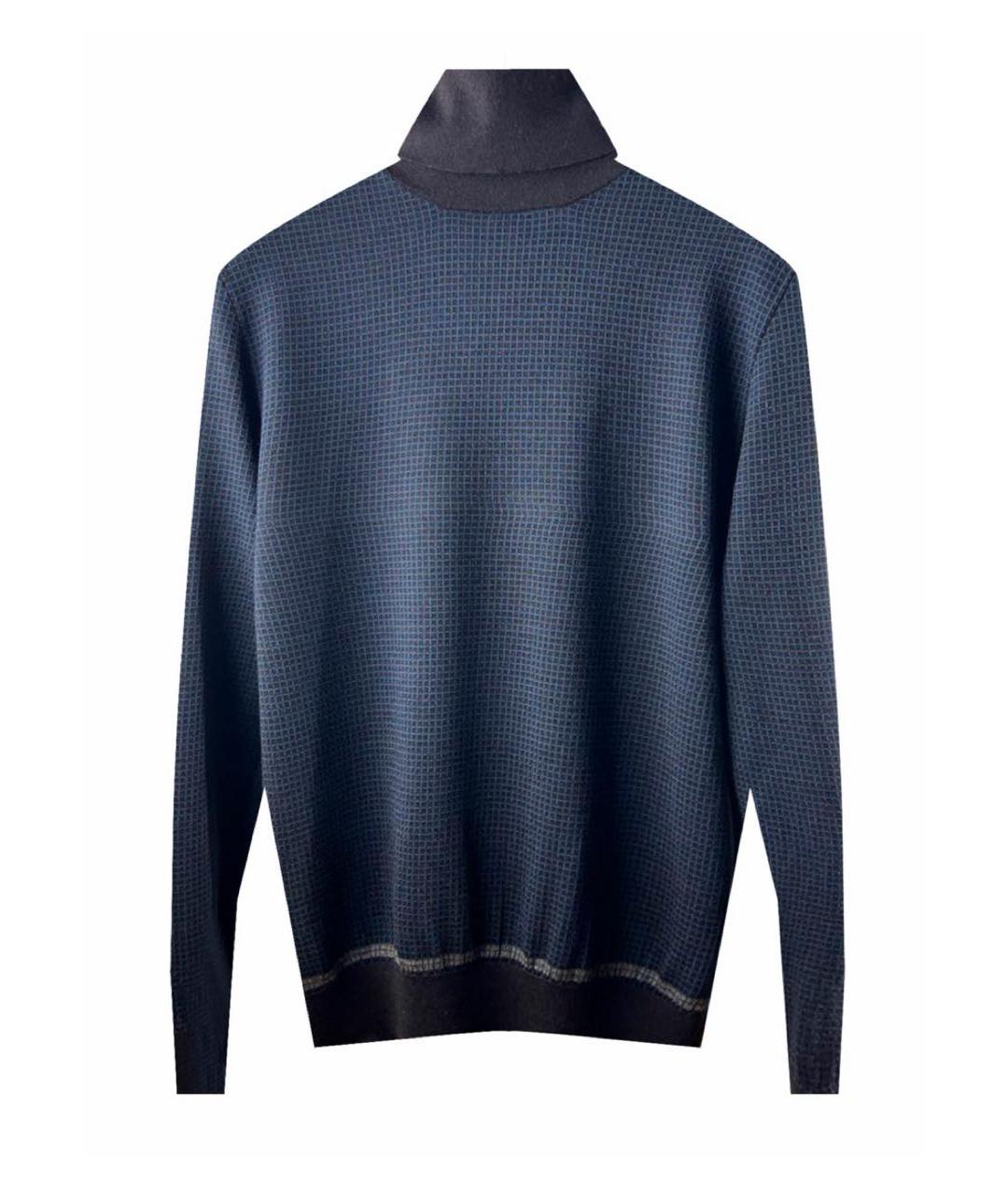 BRIONI Темно-синяя кашемировая водолазка, фото 7