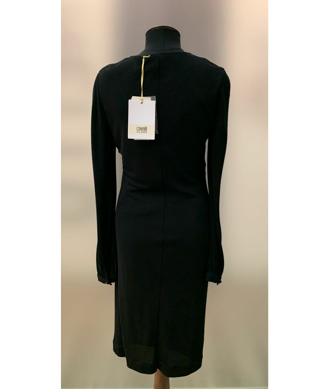 CAVALLI CLASS Черное вискозное платье, фото 2