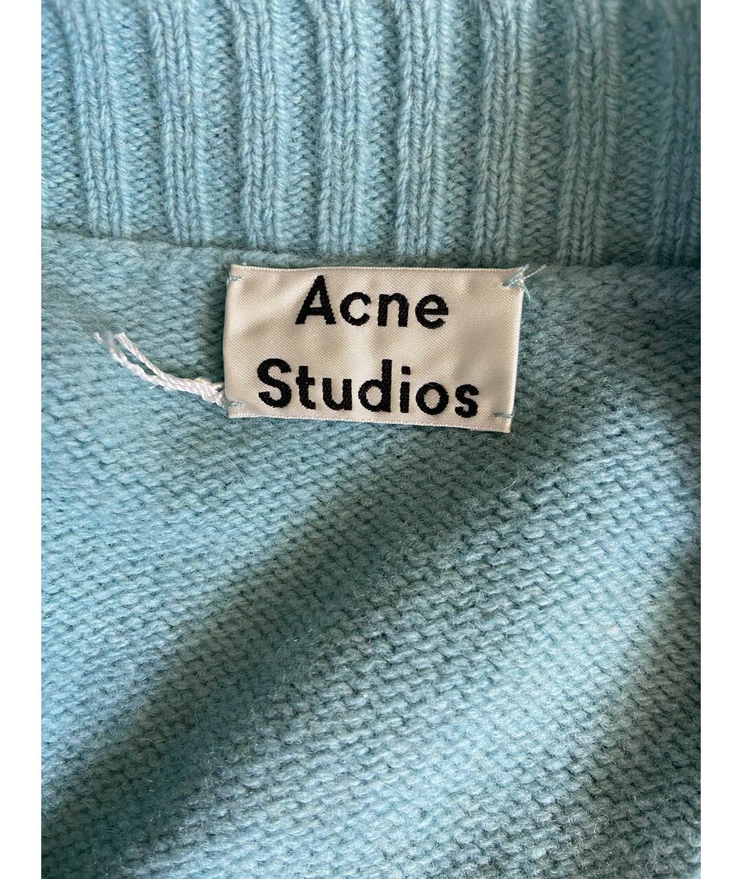 ACNE STUDIOS Бирюзовый шерстяной кардиган, фото 4