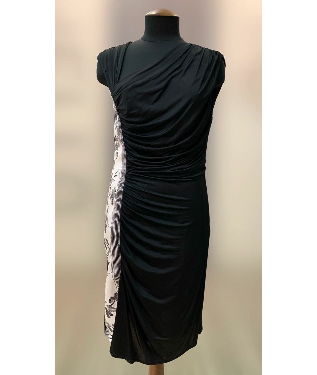 CAVALLI CLASS Черное вискозное платье, фото 7