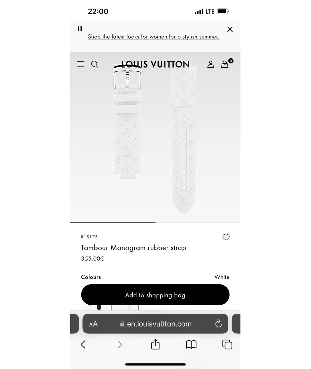 LOUIS VUITTON Белые часы, фото 4