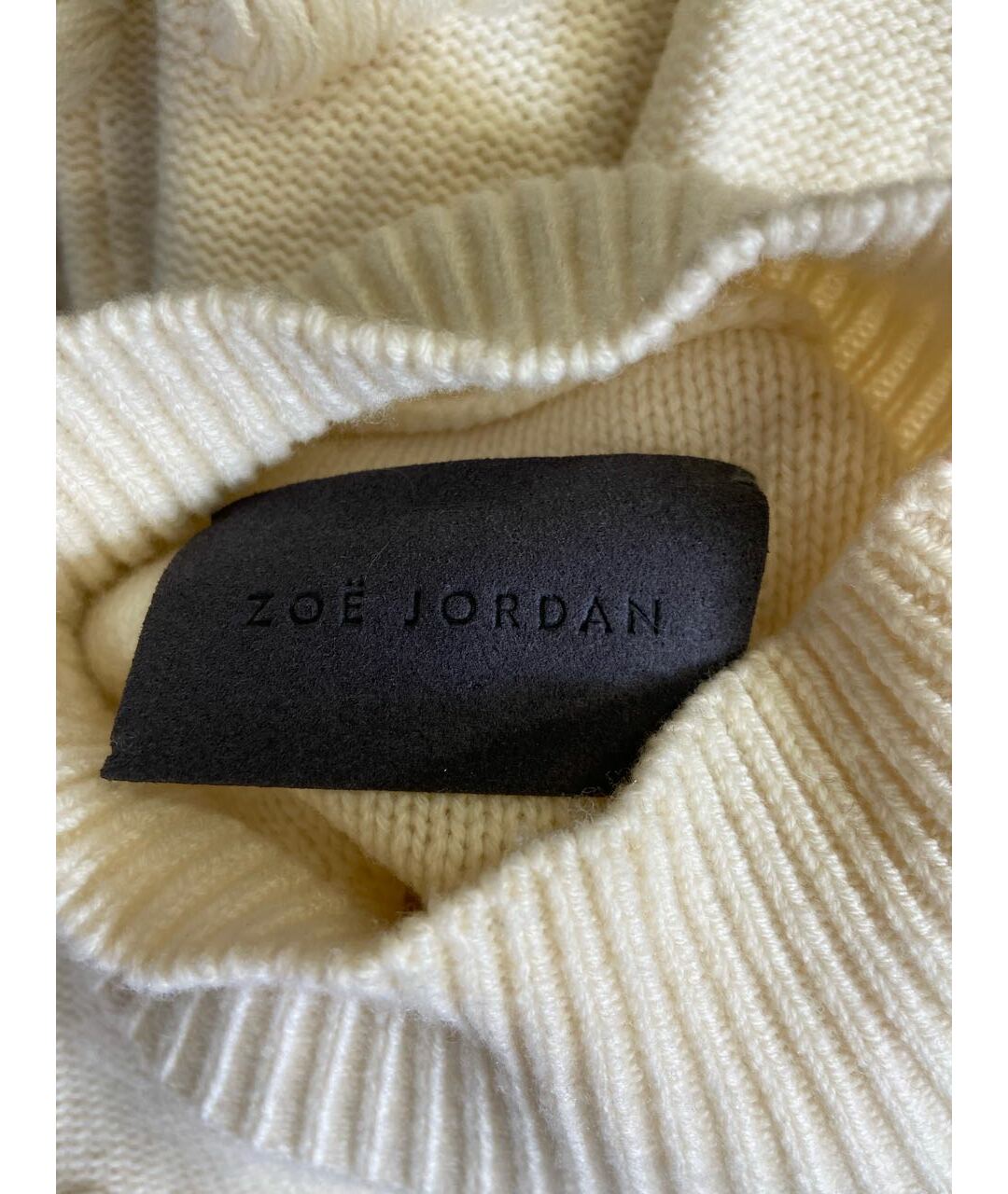 ZOE JORDAN Белый шерстяной джемпер / свитер, фото 4