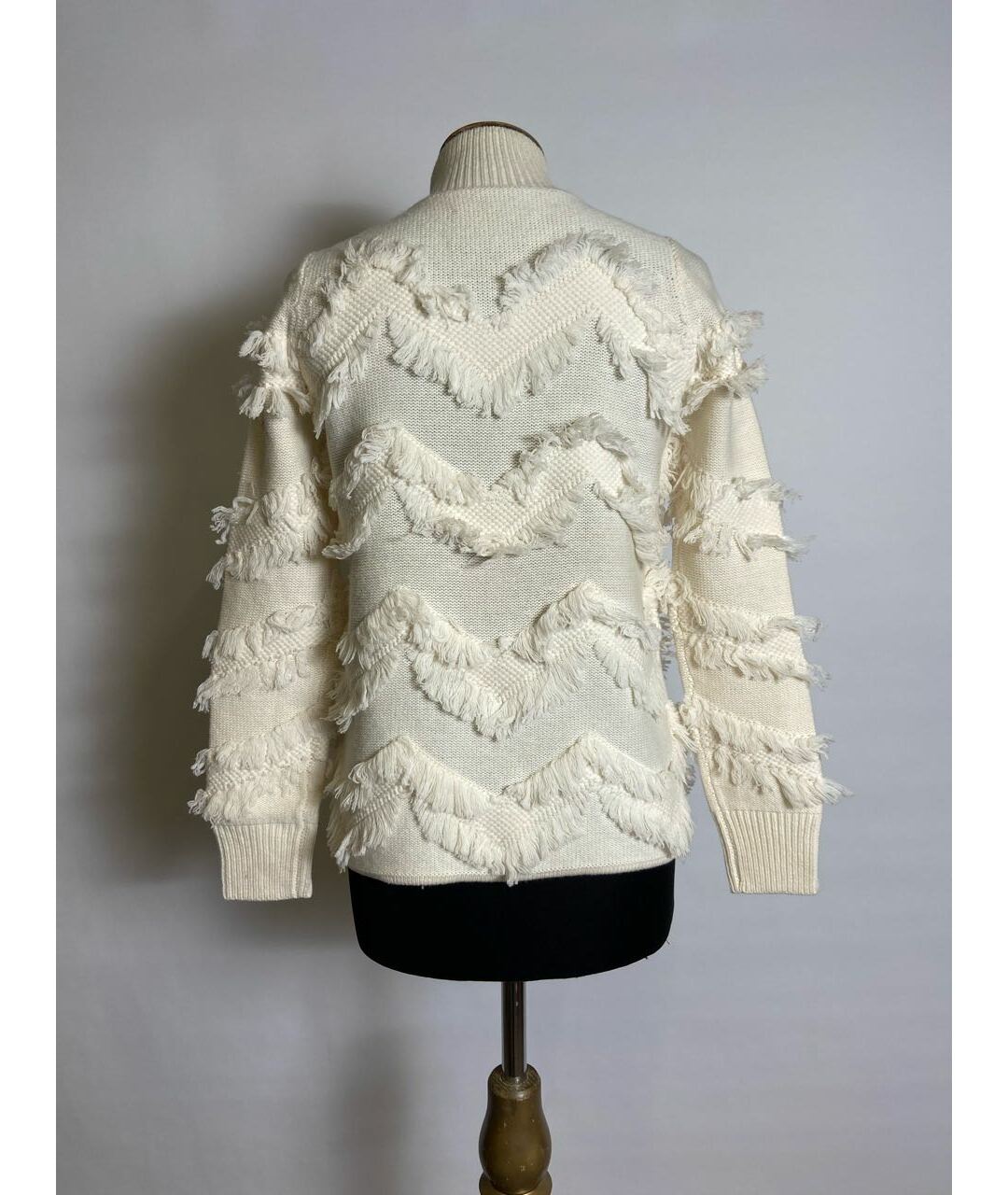 ZOE JORDAN Белый шерстяной джемпер / свитер, фото 5
