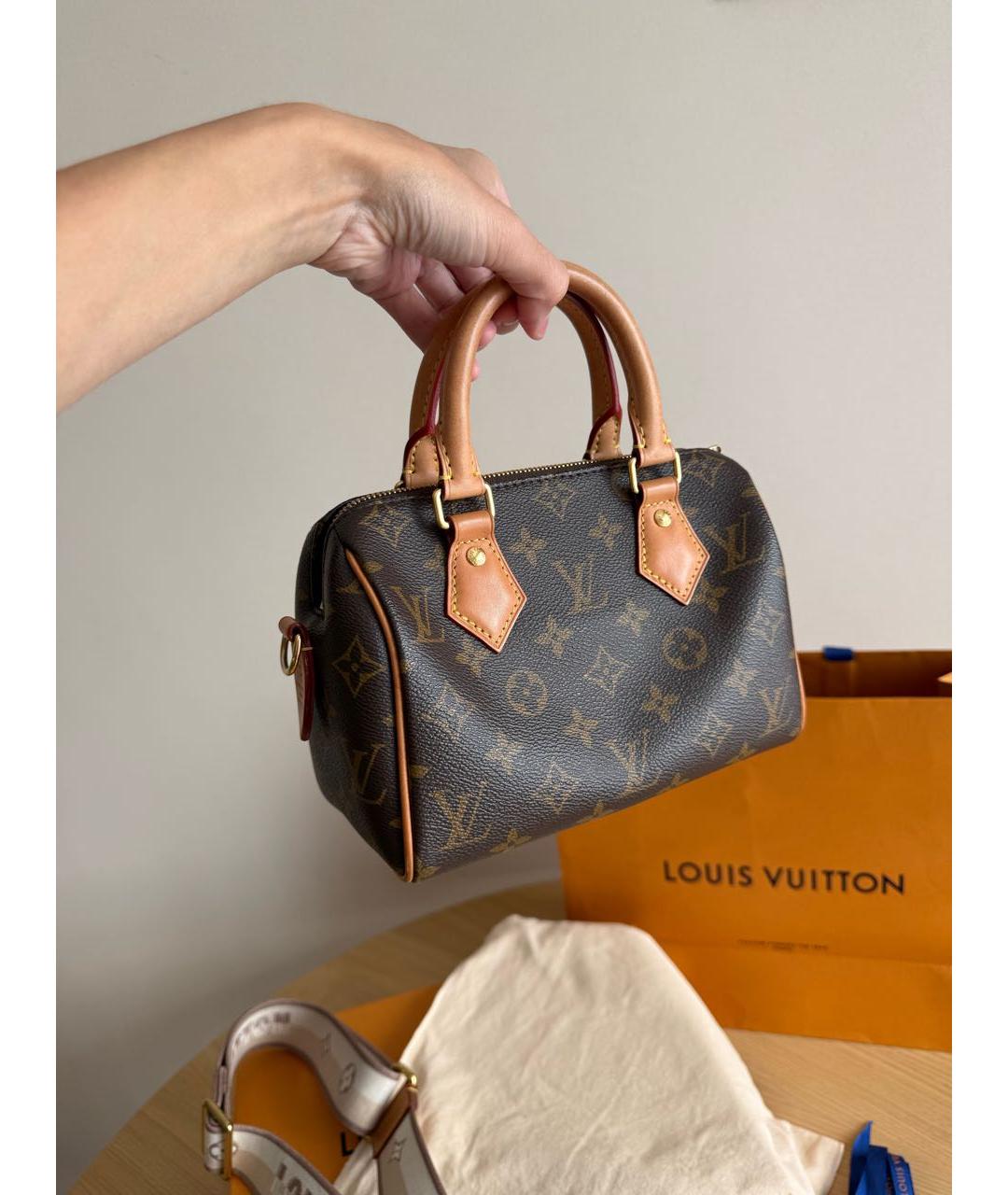 LOUIS VUITTON Коричневая сумка через плечо, фото 5