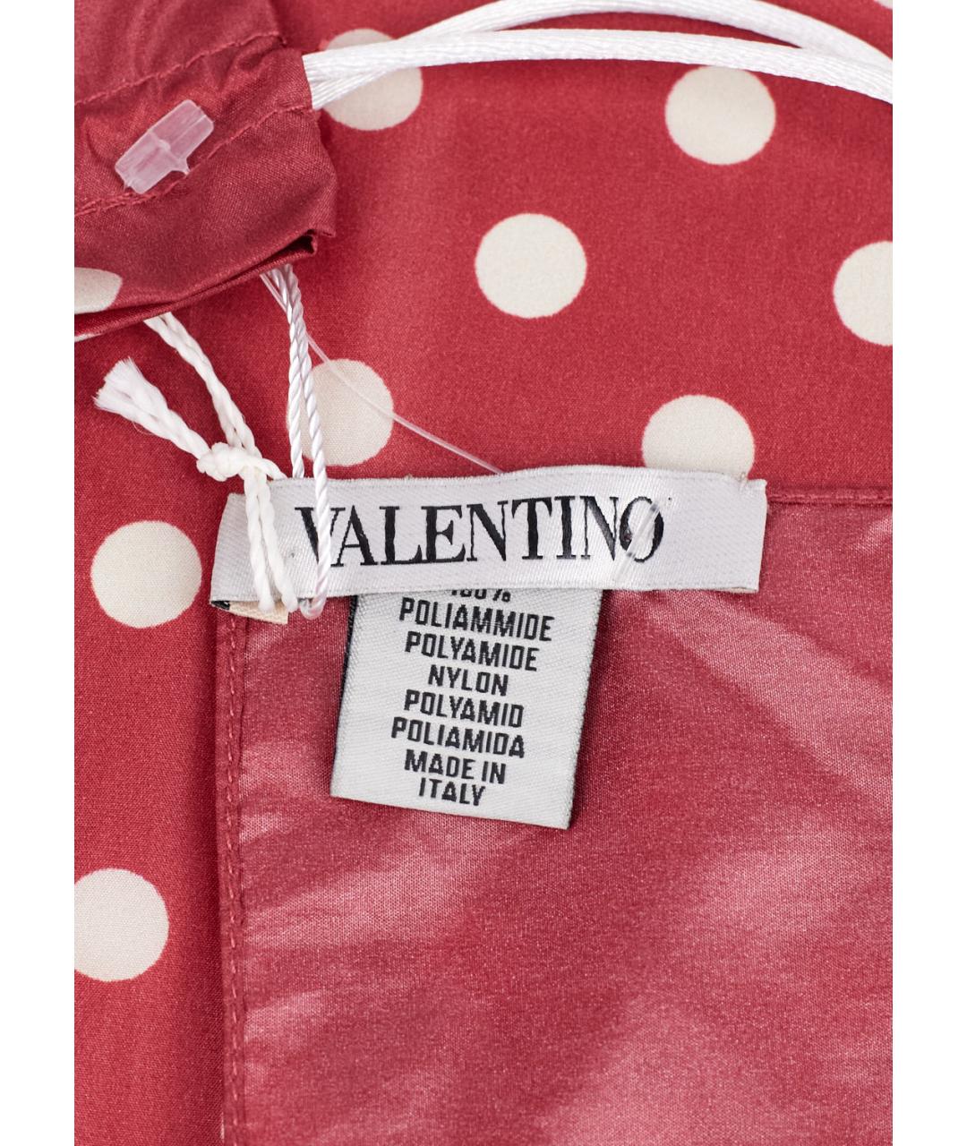 VALENTINO Бордовый платок, фото 2