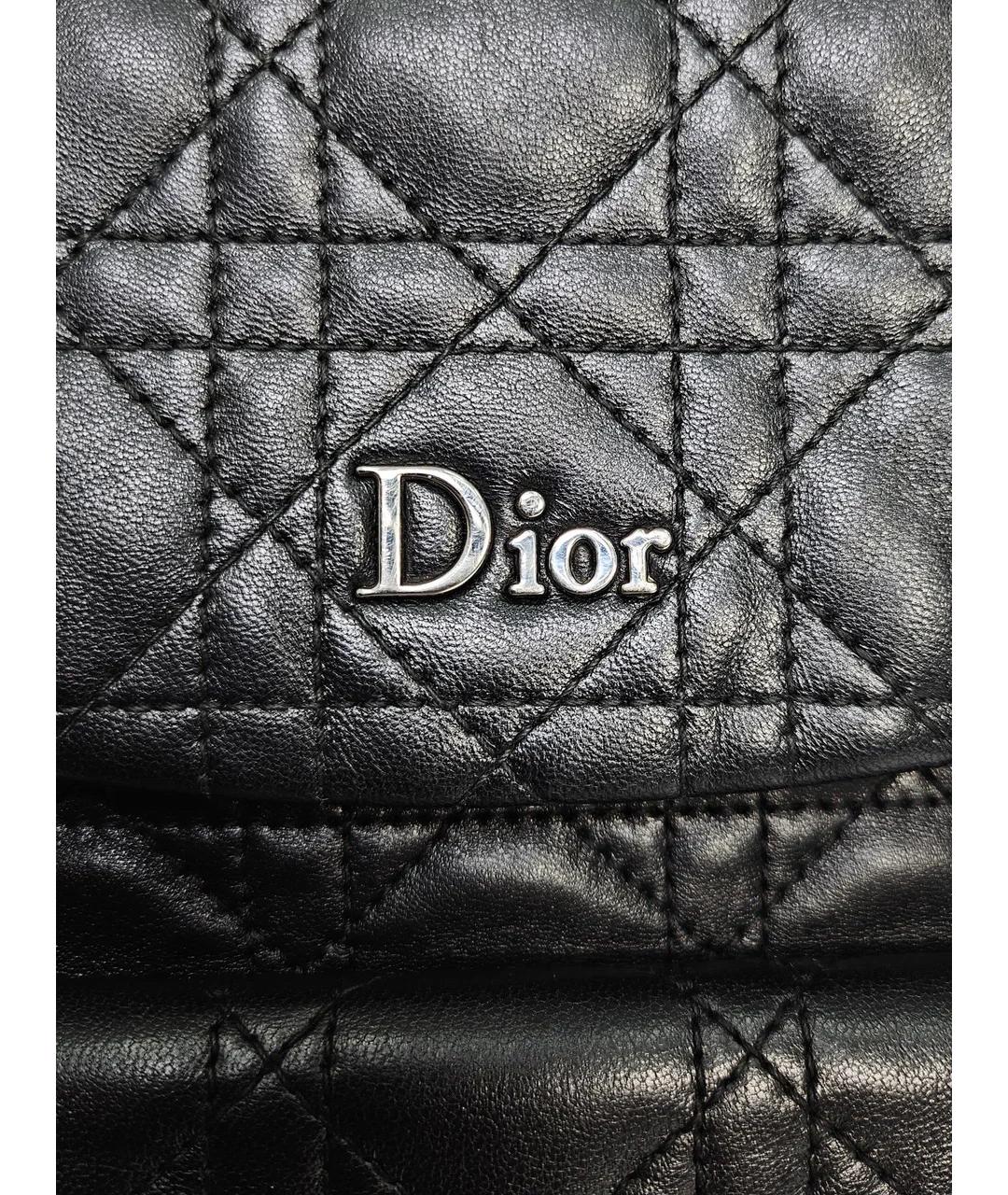 CHRISTIAN DIOR Черный кожаный рюкзак, фото 8