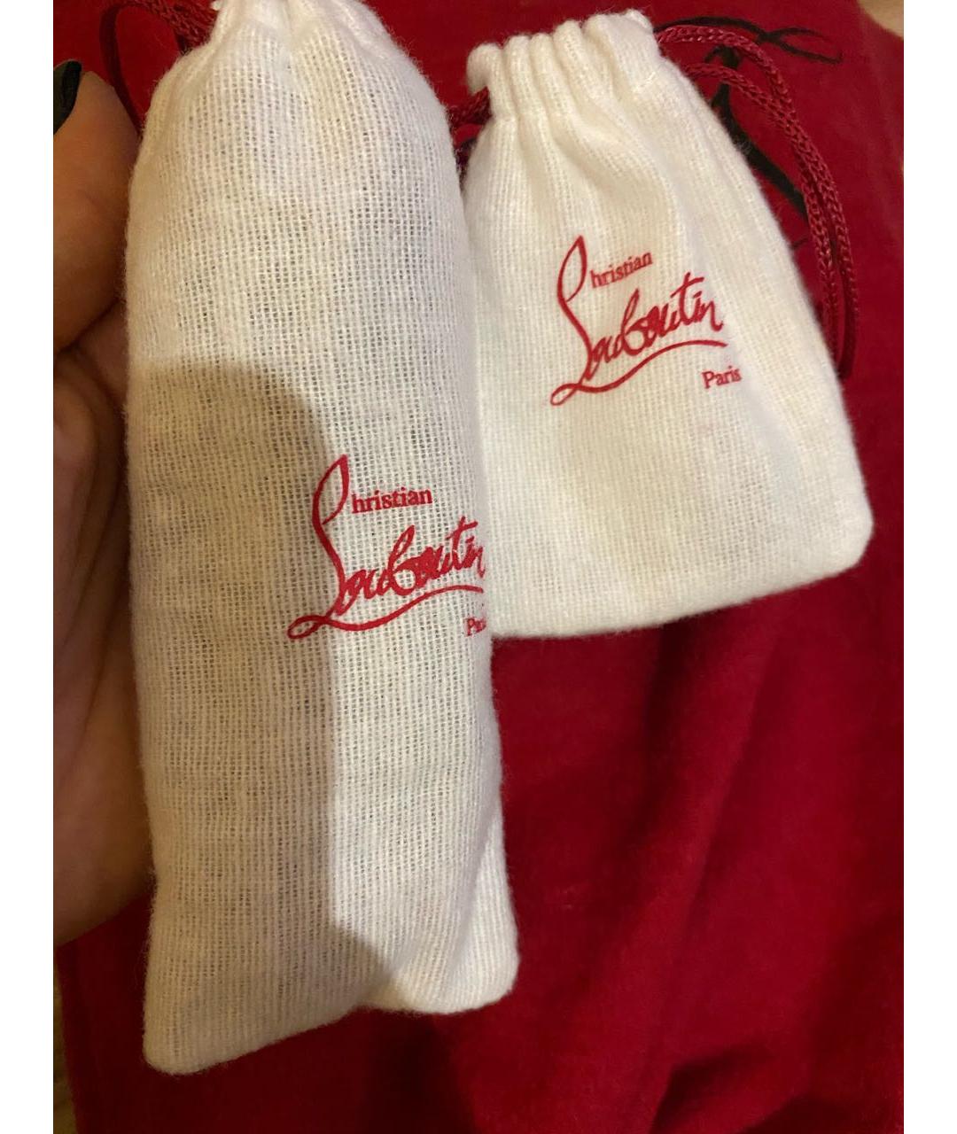 CHRISTIAN LOUBOUTIN Черные кожаные ботинки, фото 7