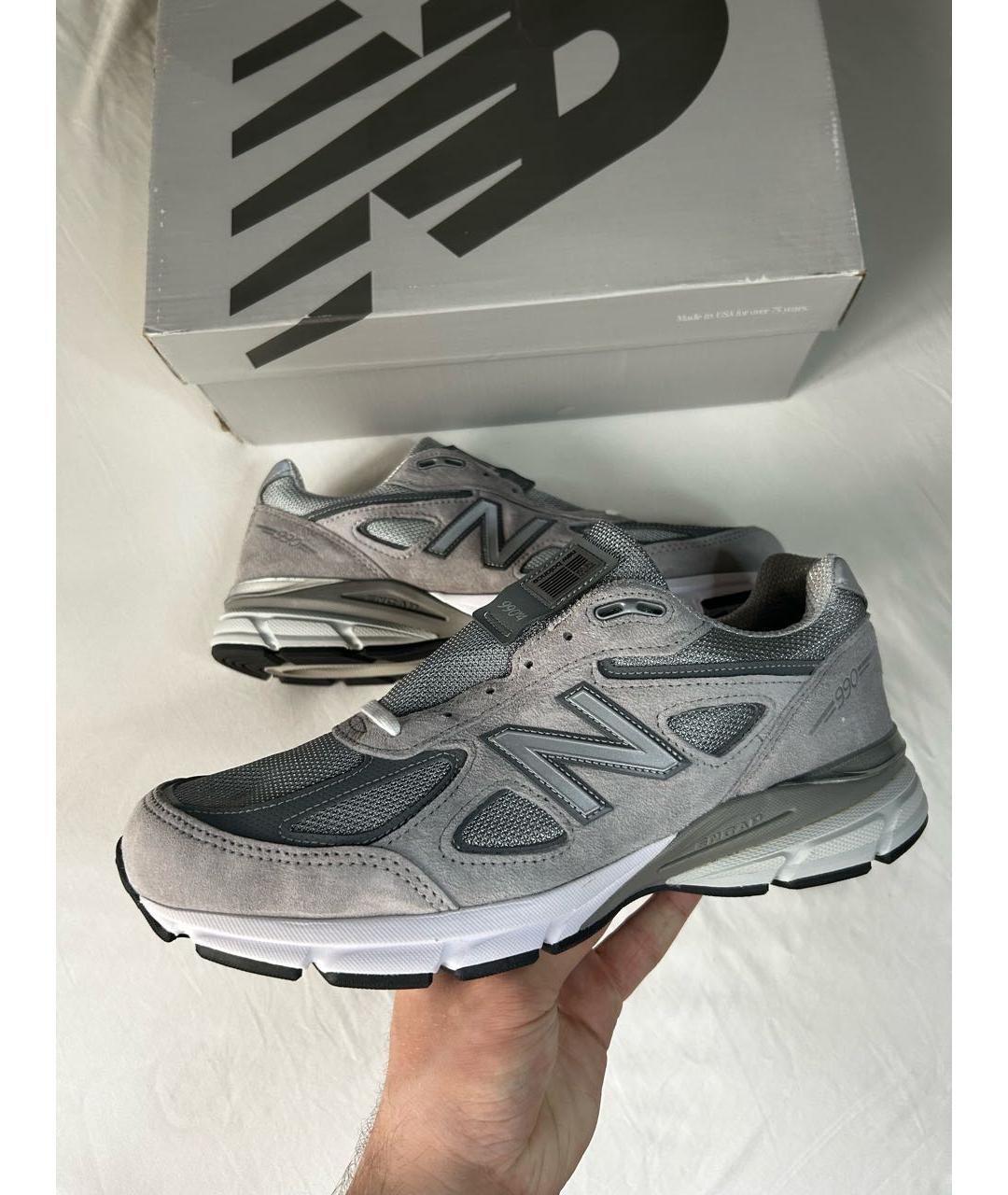 NEW BALANCE Серые низкие кроссовки / кеды, фото 4
