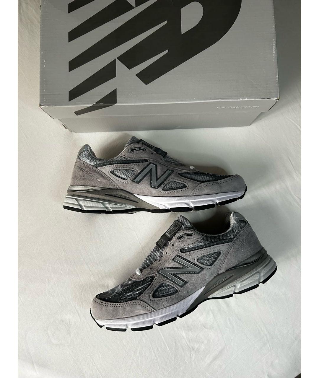 NEW BALANCE Серые низкие кроссовки / кеды, фото 2