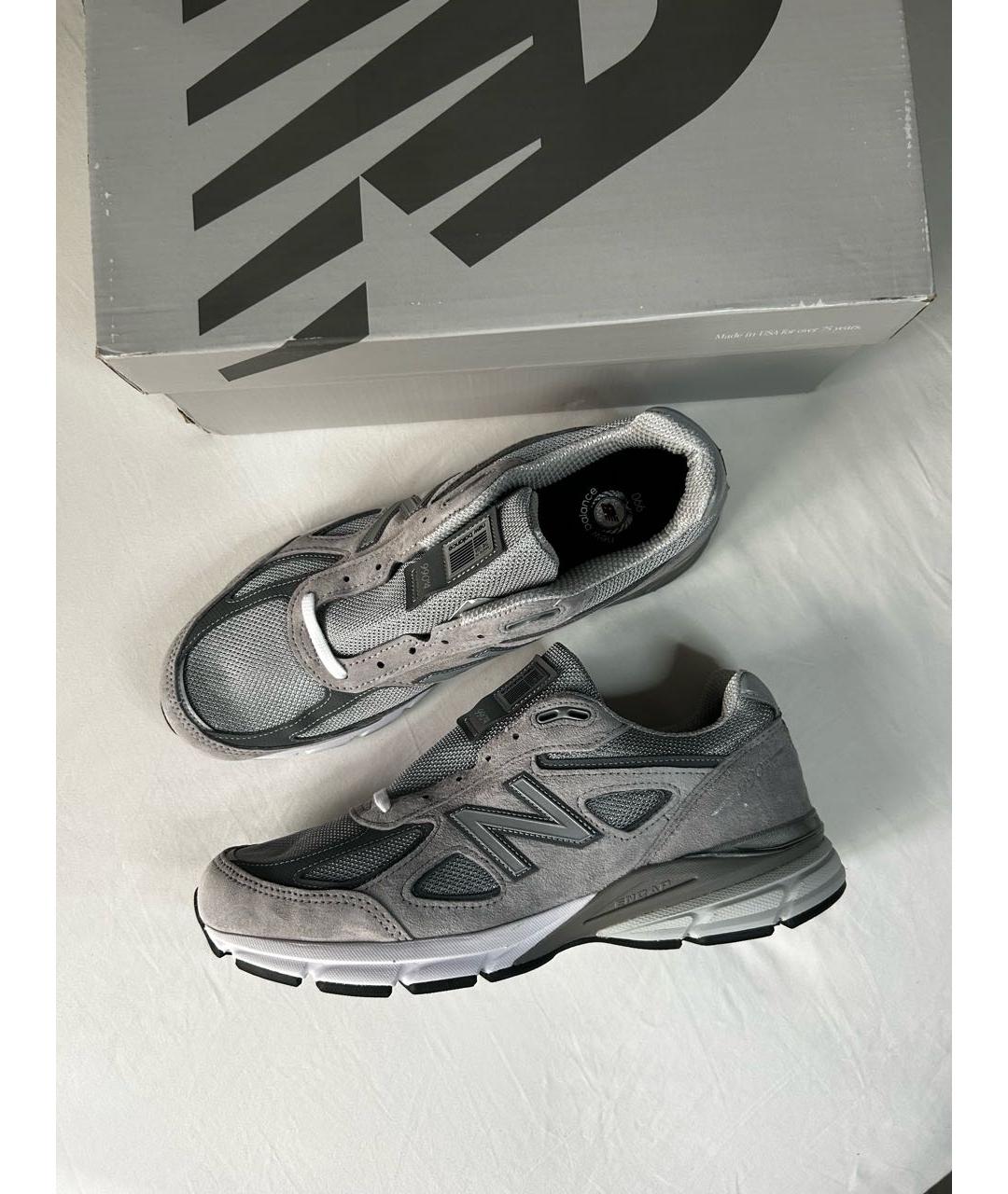 NEW BALANCE Серые низкие кроссовки / кеды, фото 3